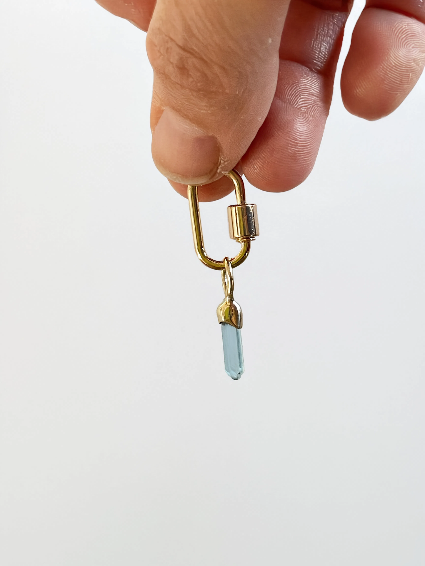 Teeny Tiny Aquamarine Charm