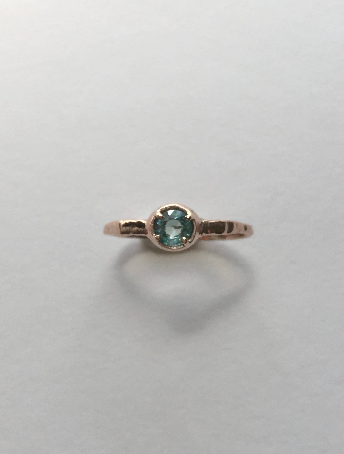 Blue Zircon Ring