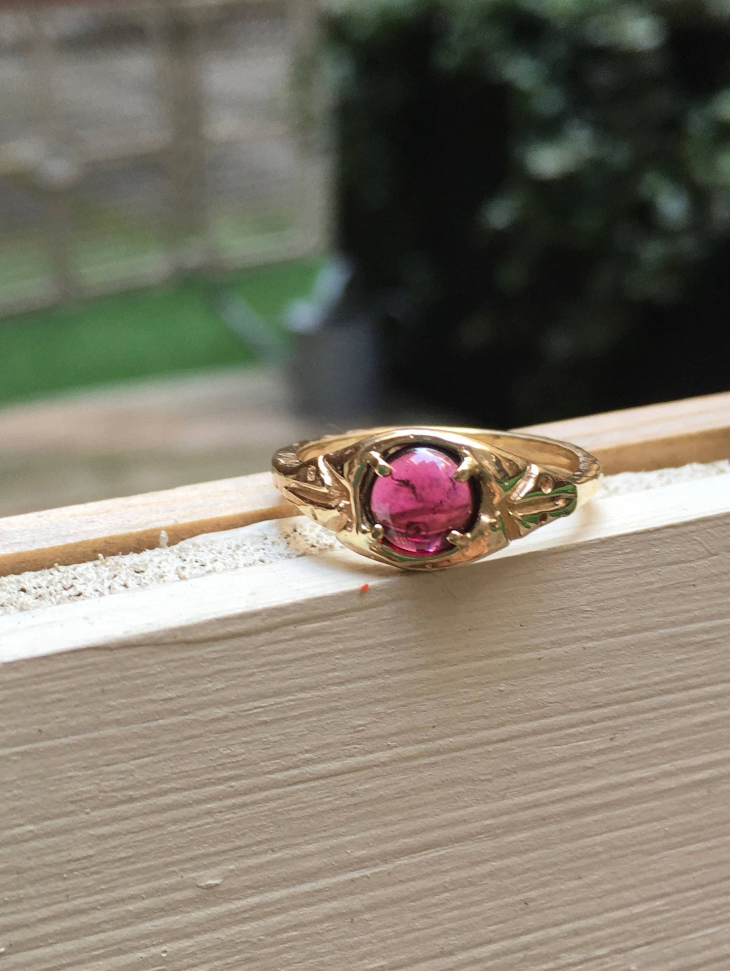 Garnet Garden Ring