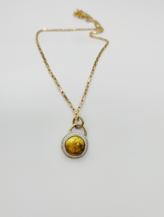 Freshwater Pearl Padlock Necklace