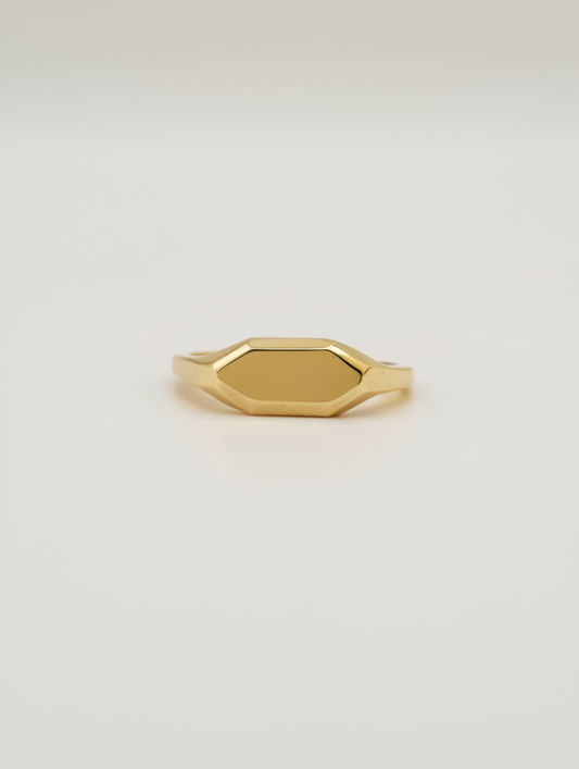 Pollygone Signet Ring