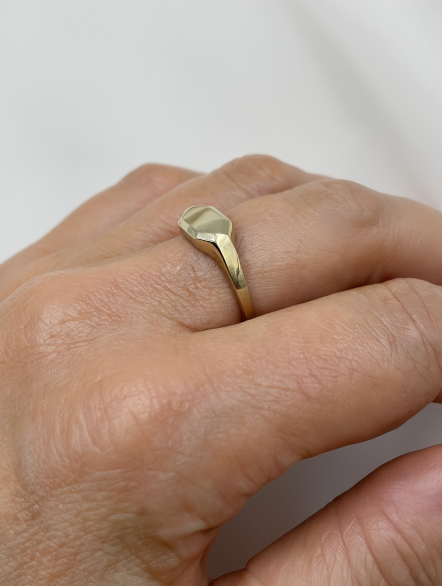 Pollygone Signet Ring