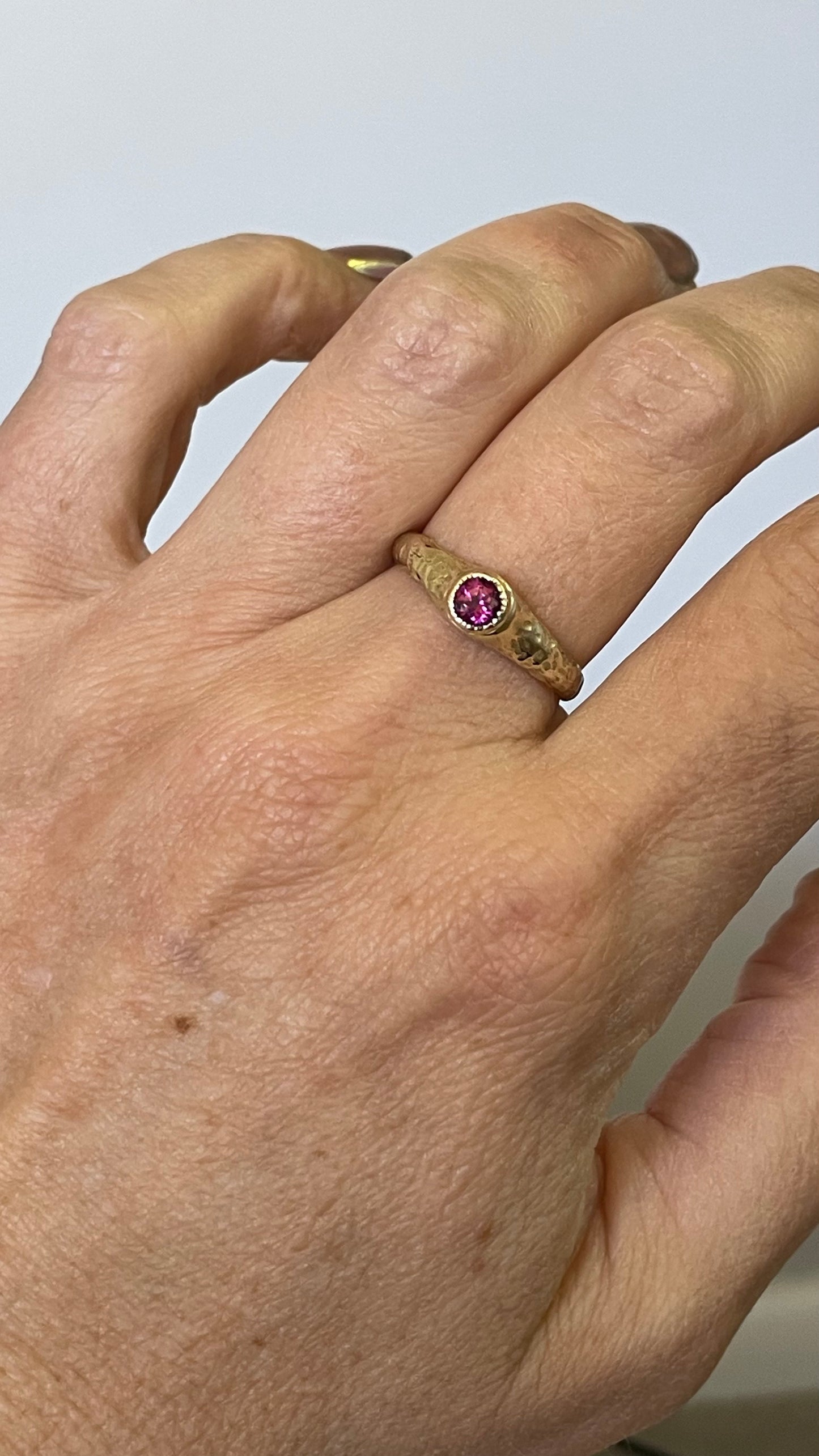 Purple Garnet Ring