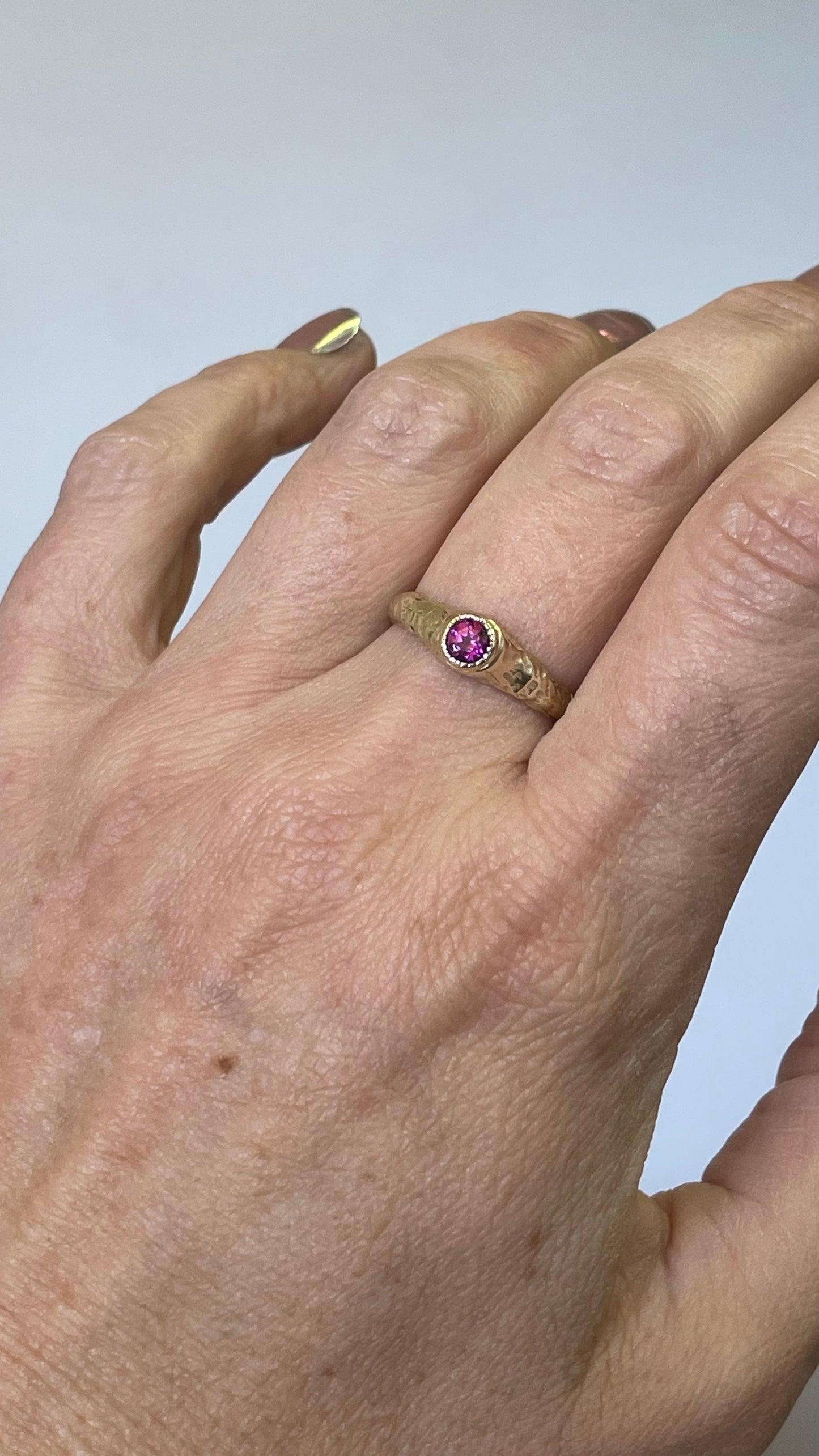 Purple Garnet Ring