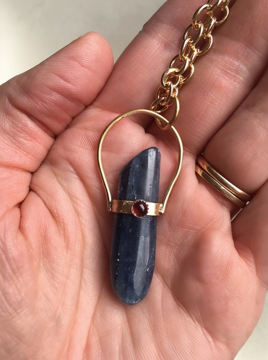 Kyanite Scepter Necklace