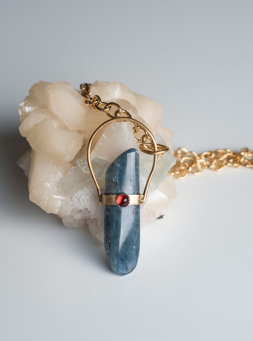 Kyanite Scepter Necklace