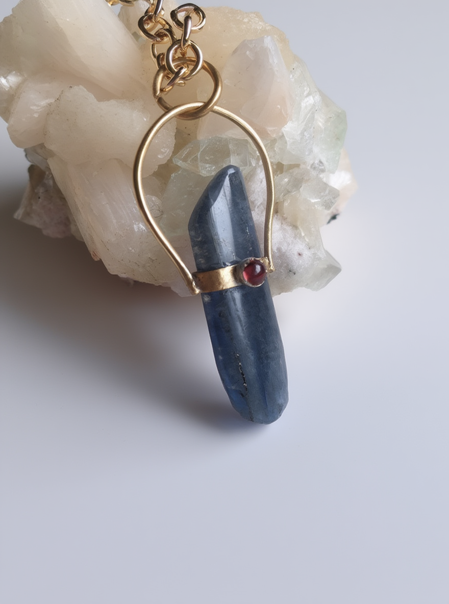 Kyanite Scepter Necklace