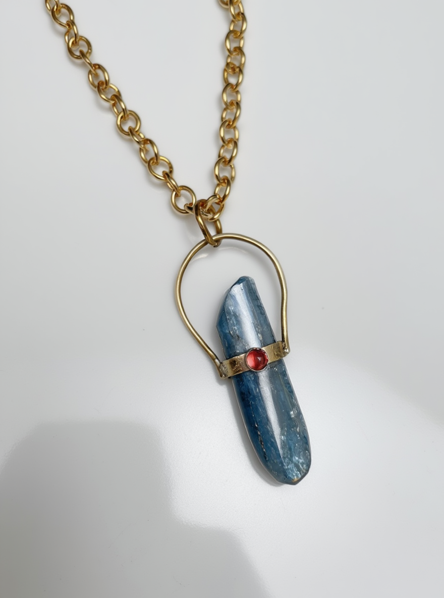 Kyanite Scepter Necklace