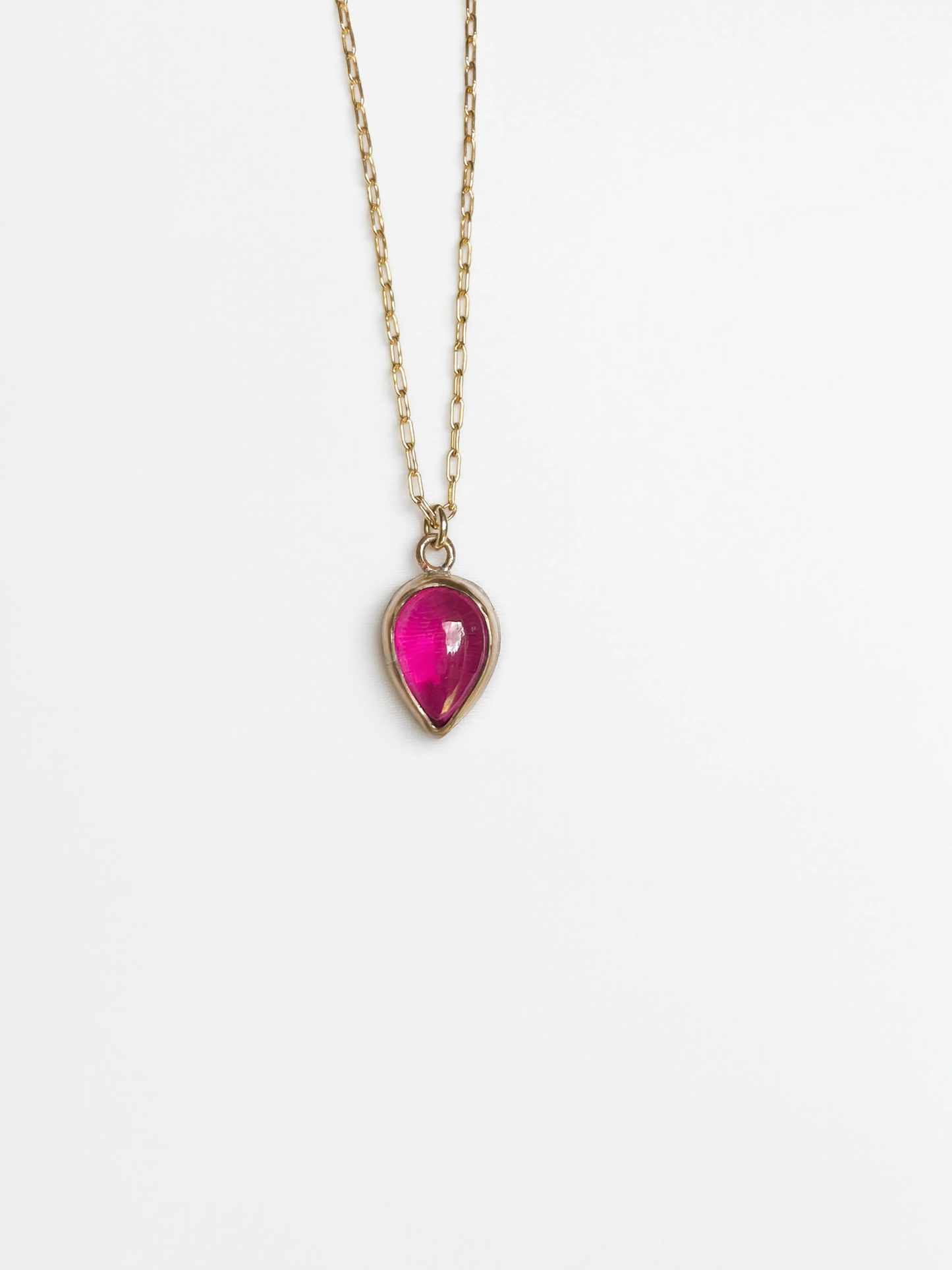 Drip Drop Ruby Necklace
