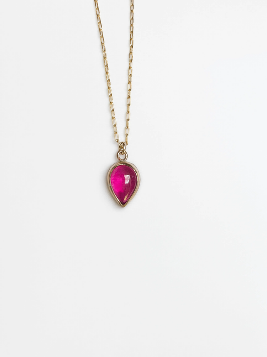 Drip Drop Ruby Necklace