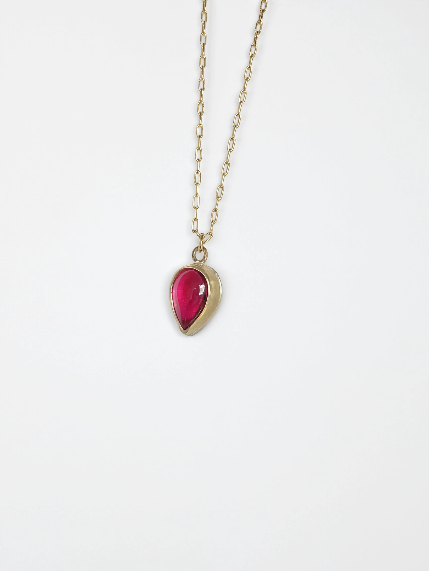 Drip Drop Ruby Necklace