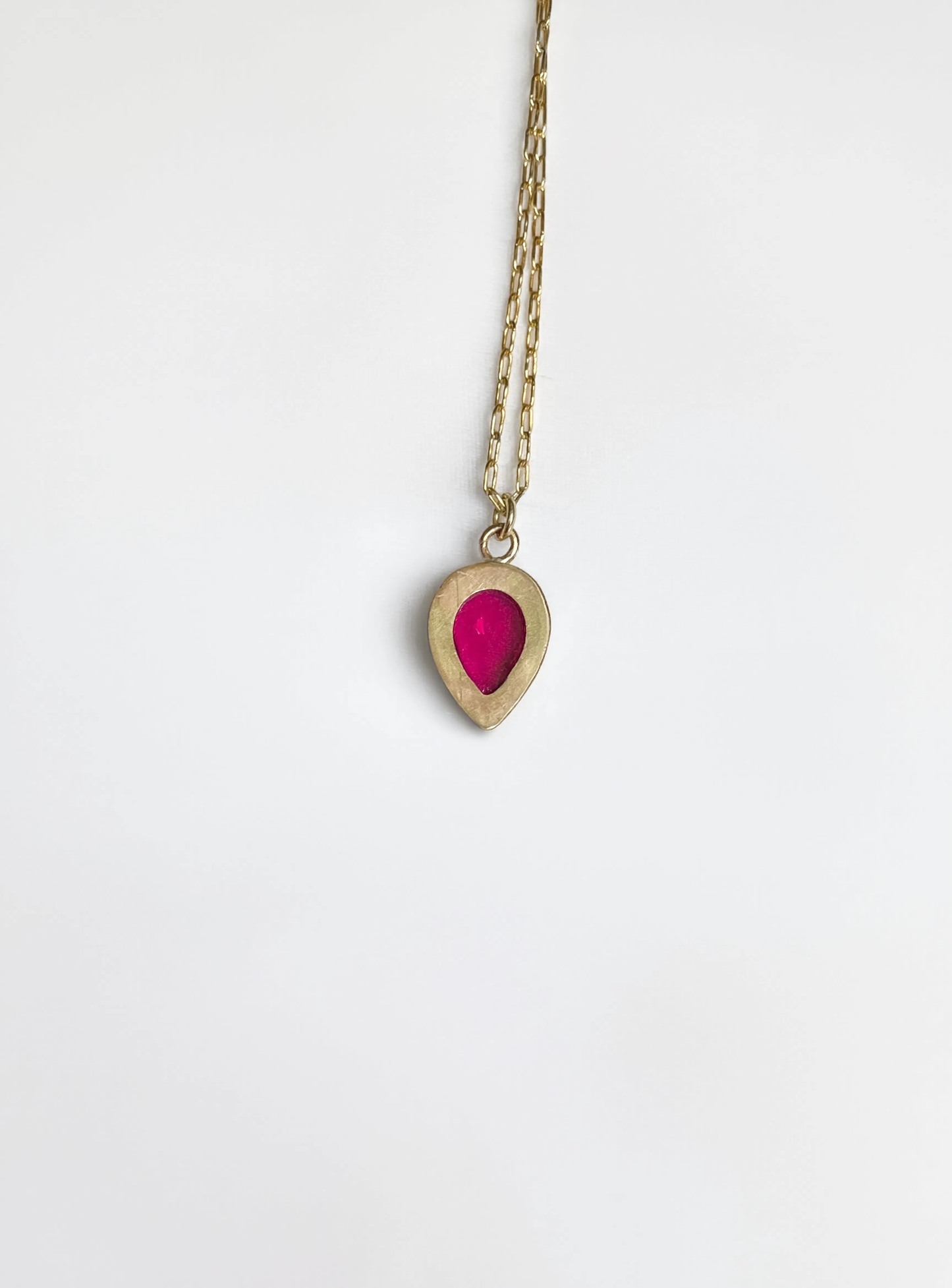 Drip Drop Ruby Necklace