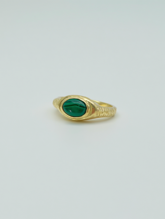 Malachite ring