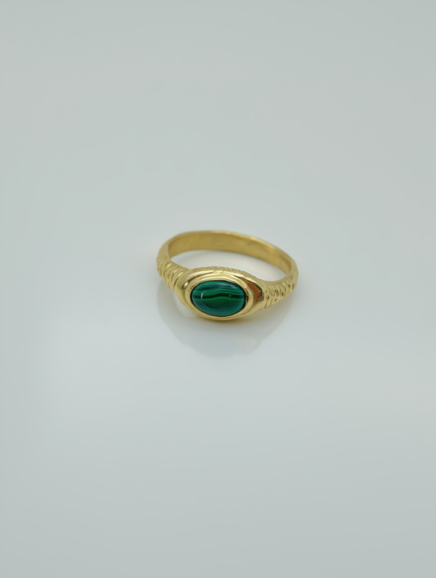 Malachite ring
