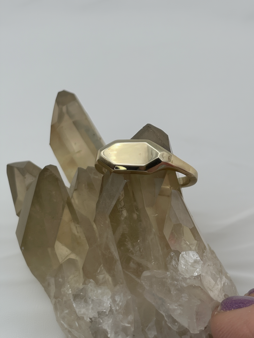 Pollygone Signet Ring