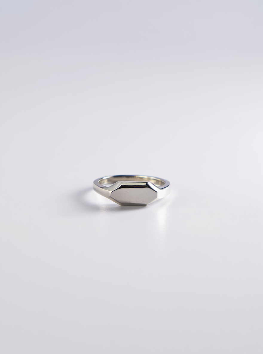 Pollygone Signet Ring